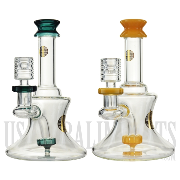 WP-1948 8" Water Pipe + Stemless + Showerhead + Bougie Glass