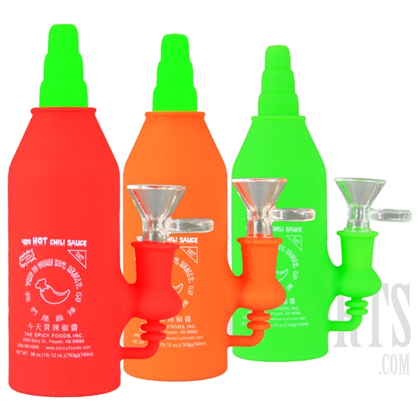 WP-1992 6" 420 HOT Sauce Chili Sauce Silicone Water Pipe