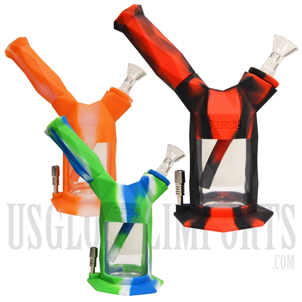 WP-2087 10" Silicone Water Pipe + Nectar Collector + Color