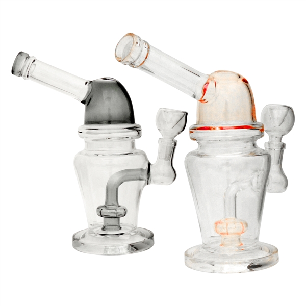 WP-2130 8" Round Head Water Pipe + Long Neck + Stemless + Showerhead | Colors Come Assorted