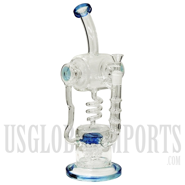 WP-2136 15" Water Pipe + Big Chambers+ 5 Screw Dome Per + Stemless