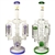 WP-2167 15" Star Wing Water Pipe + Dome Perc + 2 Chambers + 2/8 Tree Percs + Stemless | Colors Assorted