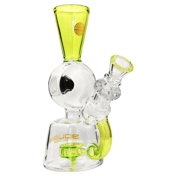 WP-2221 7" Bougie Beaker Water Hand Pipe + Dome Perc + Chamber + Stemless