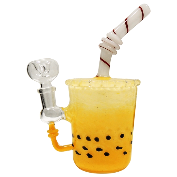 WP-2234 8" Boba Water Hand Pipe + Glass Bowl