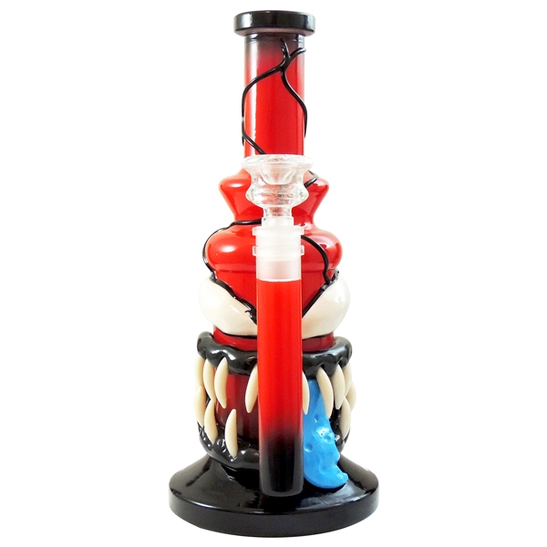 WP-2271_C 9" Carnage Water Hand Pipe + Stemless