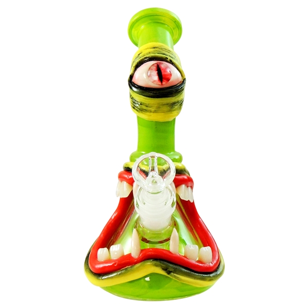 WP-2273 8" Slime Alien Water Hand Pipe | Assorted Colors