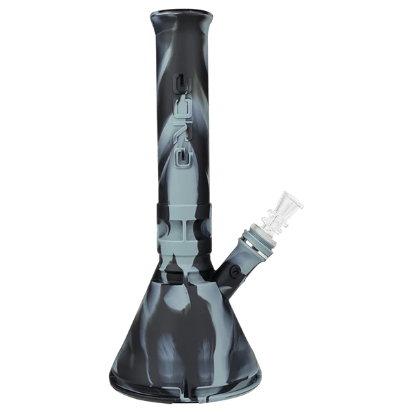 WP-2278 12" Eyce Beaker Silicone Water Pipe | Smoke Black