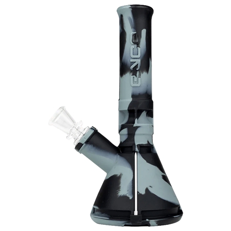 WP-2279 7" Eyce Mini Beaker Silicone Water Pipe | Smoke Black