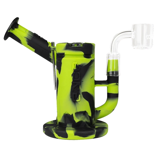 WP-2284 6" Eyce Sidecar Silicone Water Pipe | Creator Green