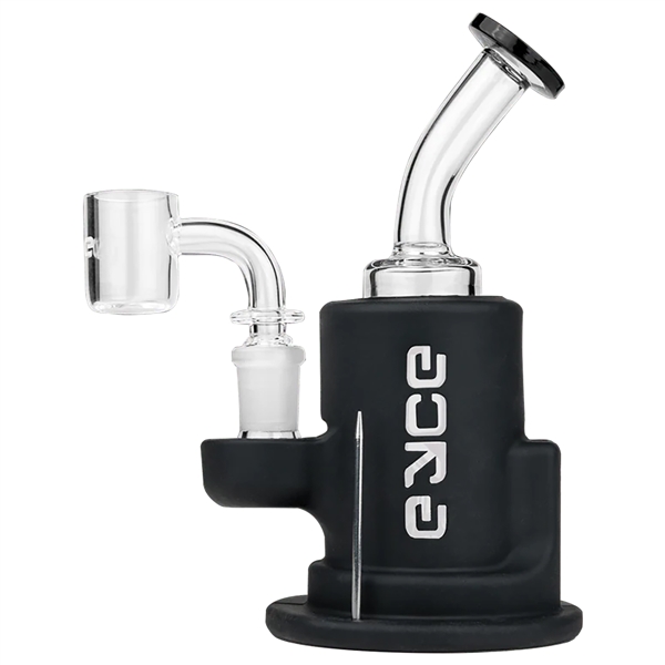 WP-2285 6" Eyce Spark Rig Silicone Water Pipe | Black