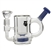 WP-2352 6.5" Shelby Glass Water Pipe | Showerhead + Stemless + Chamber | Cup