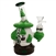 WP-508-G 7" Mushroom Home Water Hand Pipe + Stemless + Dome Perc | Green White