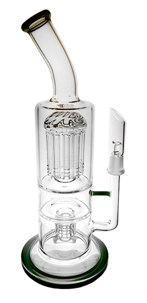 WP-74 12" Waterpipe + Tree Perc + Dome Perc + Stemless