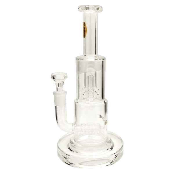 WP-B6015 12" Bougie Glass Water Pipe | Double Tree Perc | Stemless