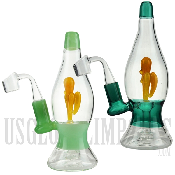 WP-N3275 7.5" Water Pipe Rig + Stemless + Showerhead + Lava Lamp Design + Color