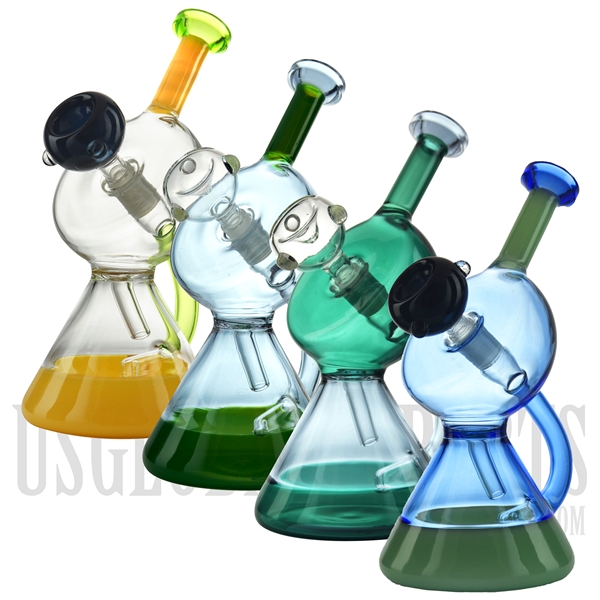 WP-N7007 8" Water Pipe + Stemless + Recycler Arm + Color Design