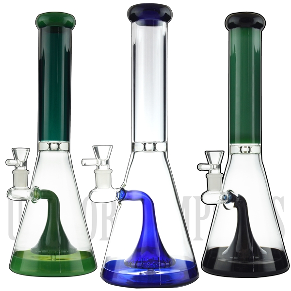 WP-NS9177 16" Water Pipe + Stemless + XLG Showerhead + Ice Catcher + Color