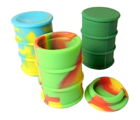 WXC-10 Barrel Silicone Wax Container | Colors Comes Assorted