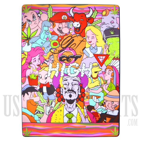 WXC-17 Silicone Smoking Station + Famous Character Design. 16" x 12"