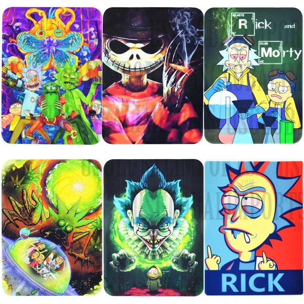 WXC-19 Silicone Dab Pads + Famous Character Design. 8" x 11" Many Styles