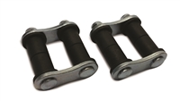 2" Traditional Hot Rod Style Front Spring Shackles Steel