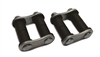 1 3/4" Traditional Hot Rod Style Front Shackles Plain Steel