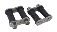 Deuce Factory 1 3/4" Front Shackles Polished