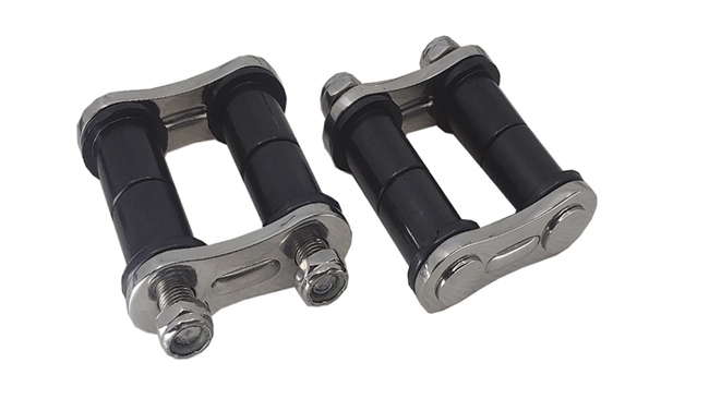 Deuce Factory 2 1/4" Rear Shackles Polished