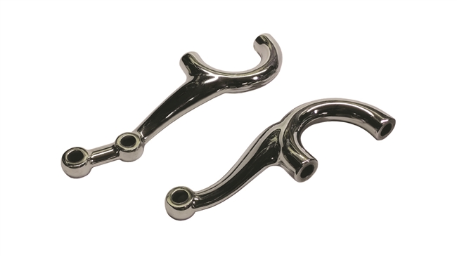RHD Polished Stainless Steel Blind Hole Steering Arms