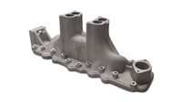 V8 Flathead Hi Rise Intake Manifold 2x2 Plain