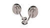 Polished Stainless Steel Swan Neck Mirrors