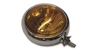 Vintage Chrome Fog Lights Amber