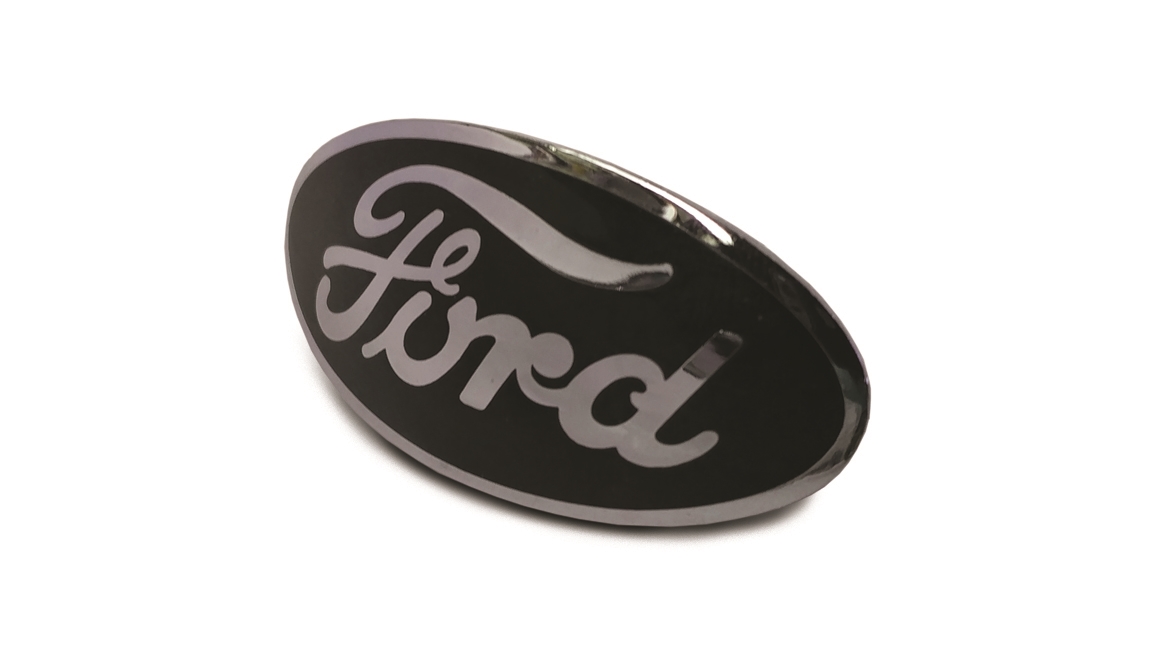 Ford Radiator Shell & Ornament Emblem Black