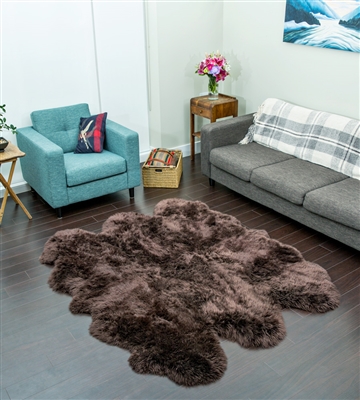 Sheepskin Rug | Sexto Brown Shearling Rug