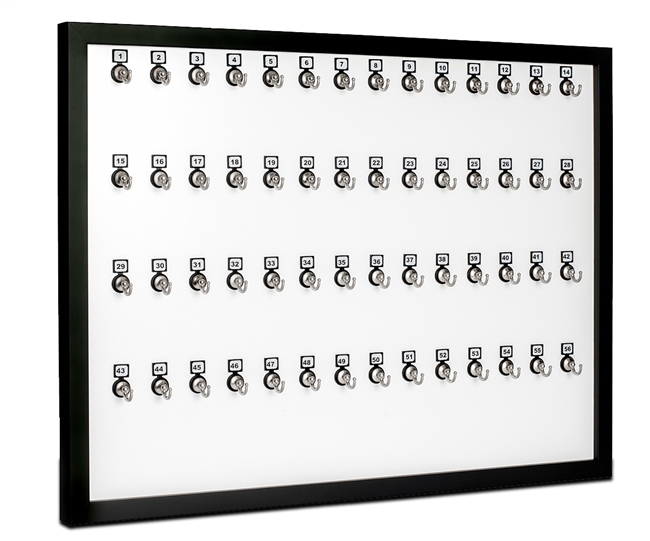 Keystand, # 56MNF, Framed 56 Bolted Metal Hook with Number Plate and Hidden Hangers for Executive Offices (60 Sets of Tag & Ring Included) SPECIAL PRICE