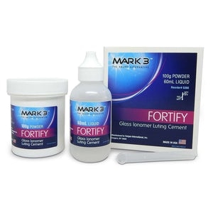 FORTIFY GLASS IONOMER LUTING CEMENT POWDER LIQUID KIT - MARK3