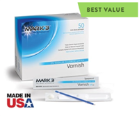 MARK3 Varnish 5 percent Sodium Fluoride w/ TCP 50/box, Sodium Fluoride Varnish