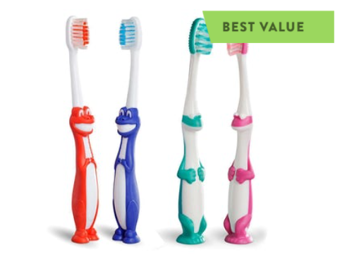 Premium Child Toothbrushes 27T Extra Soft w/Suction Cup 72/cs - MARK3