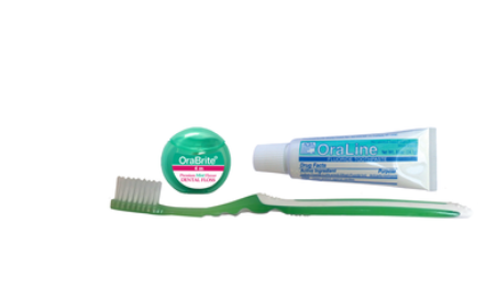 Sensitive Patient Bundle - Toothbrush, Floss and Toothpaste 72/bx - Orabrite