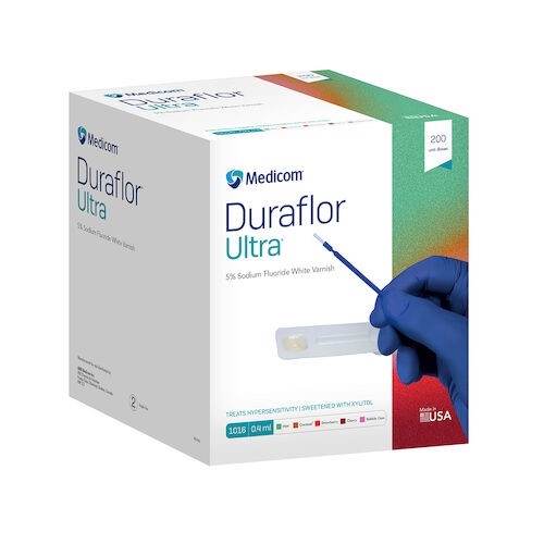 Medicom Duraflor Fluoride Varnish Bubble Gum, Unit Dose, 0.25 ml, 200/Box, 1011-BG200