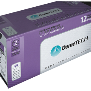 DemeTECH PGA Polyglycolic Acid Coated Sutures 12/bx