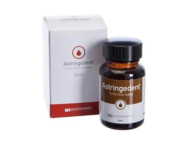 Astringedent 30 mL Bottle 15.5% Ferric Sulfate Hemostatic Solution. Stops