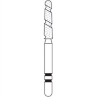 Round End Taper, TS2000 Series 2005.9C, Coarse, 5/Pkg., 2000059