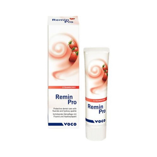 Remin Pro Strawberry 40Gm Tubes, Triple protection paste with Fluoride