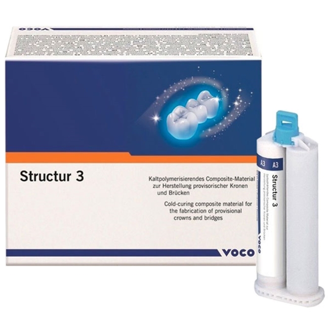 Ships in 2-3 Business Days. Brand: Structur 3 Temporary Crown & Bridge Material - Cartridge A2, 50 mL. 1:1