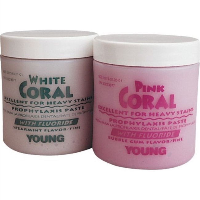 Coral Prophy Paste Coarse, Spearmint, White, 9 oz., Jar, 033209