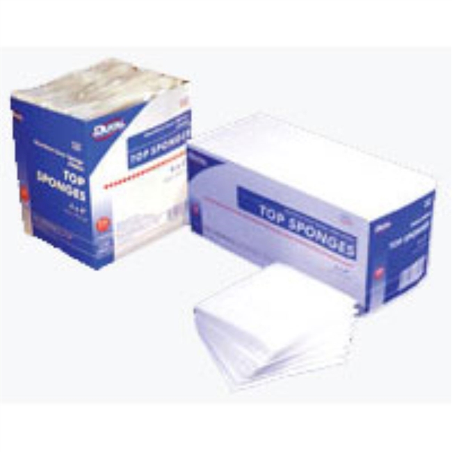 Dukal 4" x 4" Non-Sterile Non-Woven Top Sponge, multi-layer sponge