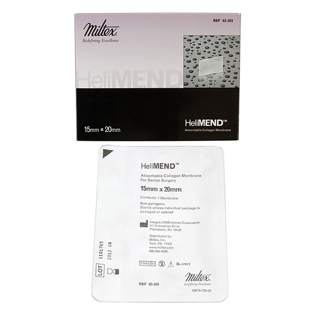 HeliMEND Absorbable Collagen Membranes 15 mm x 20 mm, Membrane, 62-203