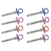 GripRite Syringe Petite Aspirating CW, Purple, Each, 76-43