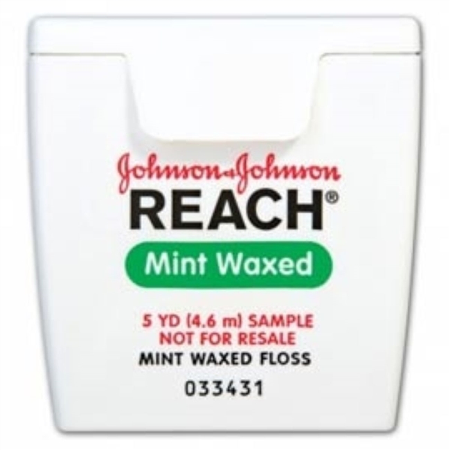 Reach Dental Floss Easy Slide Waxed, Mint, 5 yards, 144/Case, 9864